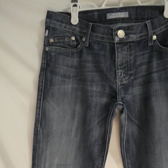 ROCK & REPUBLIC | size 28 | Faded Blue Denim / Jeans | Made In the USA | NWOT - Picture 3 of 16